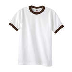 Promotional Ringer T-Shirts - Anvil Ringer Tee - White/Neutral
