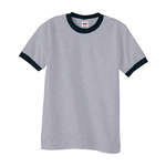 Wholesale Ringer T-Shirts - Anvil Youth Ringer Tee - Light/Heather
