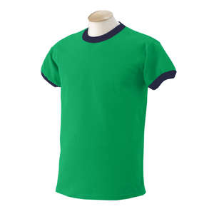 Gildan Cotton Ringer Tee - Dark/Color