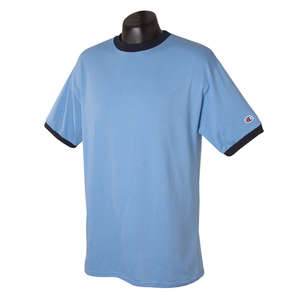 Champion Tagless Ringer Tee - Dark/Color Blue, Light/Blue, Navy