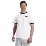 Custom Ringer T-Shirts - Champion Tagless Ringer Tee - White/Neutral