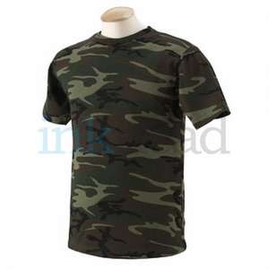 Code V Camouflage Cotton Tee - Dark/Color
