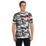 Promotional Adult T-Shirts - Code V Camouflage Cotton Tee - Dark/Color