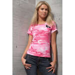 Business T-Shirts - LA T Womens Fine Cotton Jersey Camouflage Tee - Dark/All