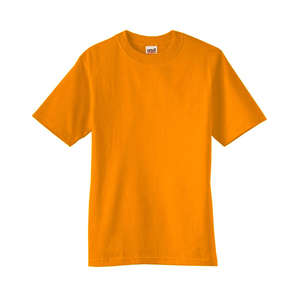 Anvil 4.5 Oz. Fashion Fit Short Sleeve Tee - Dark/Color Orange, Mandarin