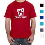 Business Promotional Products - Anvil 4.5 Oz. Fashion Fit Short Sleeve Tee - Dark/Color