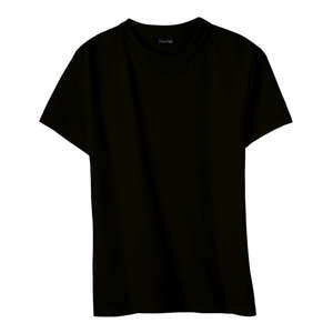 Hanes Classic Fit Cotton Jersey Tee - Dark/Color Black