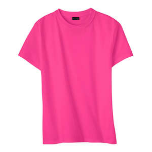 Hanes Classic Fit Cotton Jersey Tee - Dark/Color Pink, Wow