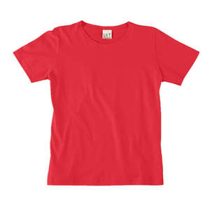 LA T Scoop Neck Tee - Dark/Color Red