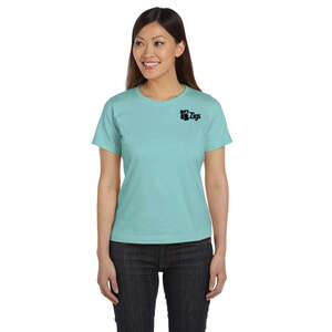 Custom Promotional LA T Scoop Neck Tee - Dark/Color