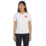 Promotional Apparel - LA T Scoop Neck Tee - White/Neutral