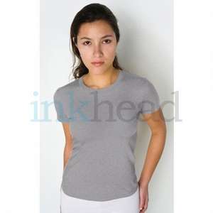 Women's American Apparel Short Sleeve Fine Cotton Jersey Tee - Dark/Color