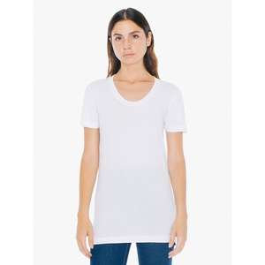 Custom Promotional American Apparel Women's Sheer Jersey Summer Tee - White/Neutral
