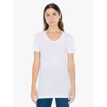 Logo T-Shirts - American Apparel Women's Sheer Jersey Summer Tee - White/Neutral