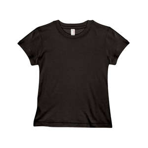 Anvil Womens Ringspun Semi-Sheer Tee - Dark/Color Black