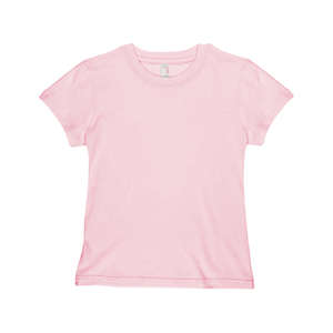 Anvil Womens Ringspun Semi-Sheer Tee - Dark/Color Pink, Frost