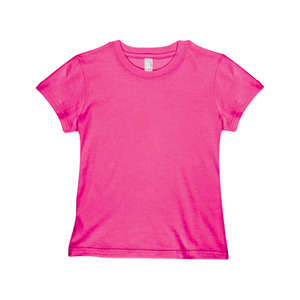 Anvil Womens Ringspun Semi-Sheer Tee - Dark/Color Pink, Hot