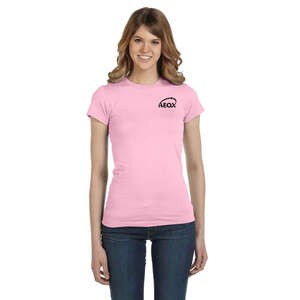 Custom Promotional Anvil Womens Ringspun Semi-Sheer Tee - Dark/Color