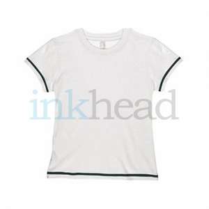 Anvil Womens Ringspun Semi-Sheer Tee - White/Neutral White/Black