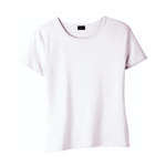 Promotional Ladies T-Shirts - Hanes Silver For Her Short Sleeve Classic Fit 1x1 Rib Tee - White/Neutral