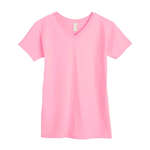 Custom Ladies T-Shirts - Anvil Womens V-Neck Tee - Dark/Color