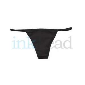 Custom Promotional American Apparel Baby-Rib Thong Cotton Panty - Dark/Color