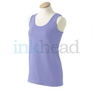 Gildan Womens Cotton Tank - Dark/Color Violet