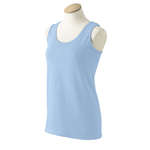 Customized T-Shirts - Gildan Womens Cotton Tank - Dark/Color