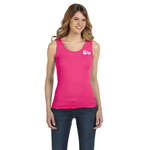 Promotional Apparel - Anvil Womens 2x1 Rib Tank - Dark/Color