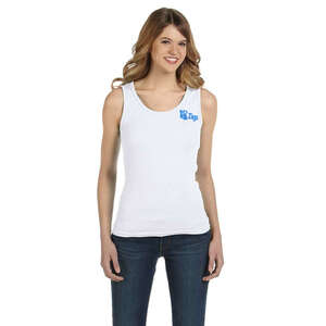 Custom Promotional Anvil Womens 2x1 Rib Tank - White/Neutral