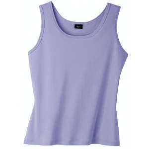 Hanes Silver For Her Classic Fit Wide Strap Tank - Dark/Color Lavender