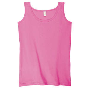 Anvil Womens Tank - Dark/Color Purple, Azalea