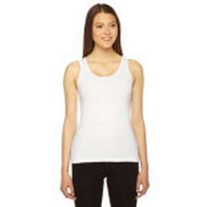 Custom Promotional American Apparel 2x1 Cotton Rib Tank - White/Neutral