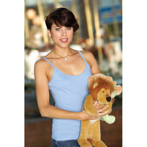 Anvil Semi-Sheer Spaghetti Strap Tank - Dark/Color