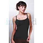Imprinted Apparel - American Apparel Baby Rib Spaghetti Tank - Dark/Color
