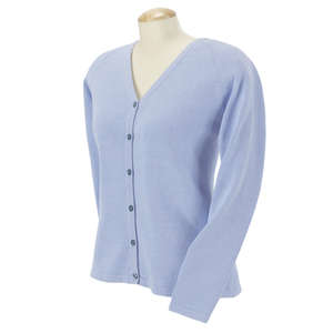 Custom Promotional Chestnut Hill Womens Sweater Knit Cardigan - Dark/All