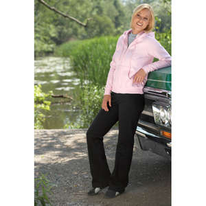 Hanes Womens 8 oz Full-Zip Fleece Hood - Dark/Color 