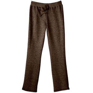 Hanes Womens 8 oz 80/20 Fleece Open Bottom Pants - Dark/Color Chocolate, Dark