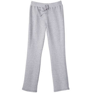 Hanes Womens 8 oz 80/20 Fleece Open Bottom Pants - Light/Heather Steel, Light
