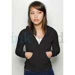 Imprinted Sweatshirts & Sweatpants - American Apparel Women's Fleece Full-Zip Hood - Dark/Color