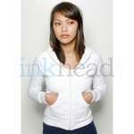 Promotional Sweatshirts & Sweatpants - American Apparel Women's Fleece Full-Zip Hood - White/Neutral