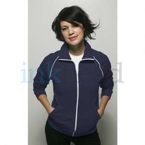 American Apparel Unisex Fleece Track Jacket - Dark/All
