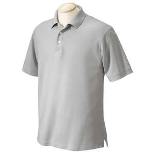 Chestnut Hill Mens Performance Plus Polo - Dark/Color Gray, Heathered