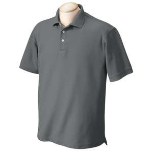 Chestnut Hill Mens Performance Plus Polo - Dark/Color Charcoal, Heathered