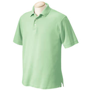 Chestnut Hill Mens Performance Plus Polo - Dark/Color Green, Grass