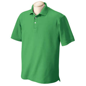 Chestnut Hill Mens Performance Plus Polo - Dark/Color Green, Kelly