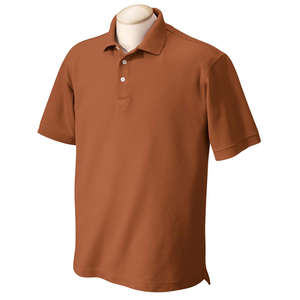 Chestnut Hill Mens Performance Plus Polo - Dark/Color Red, Paprika Heather