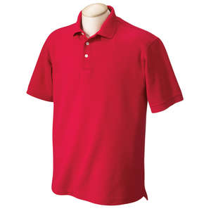 Chestnut Hill Mens Performance Plus Polo - Dark/Color Red
