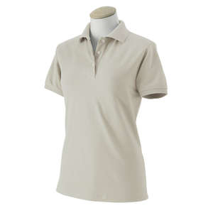 Izod Womens Short Sleeve Silk Wash Pique - Dark/Color Gray, Stonedust