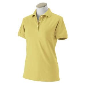Izod Womens Short Sleeve Silk Wash Pique - Dark/Color Yellow, Sunburst